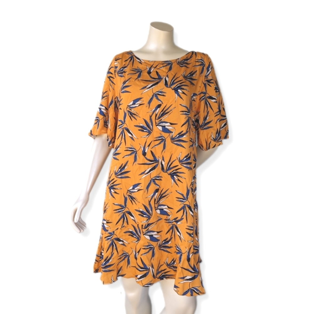 Animale Resort Clothing Yellow Tropical Dress